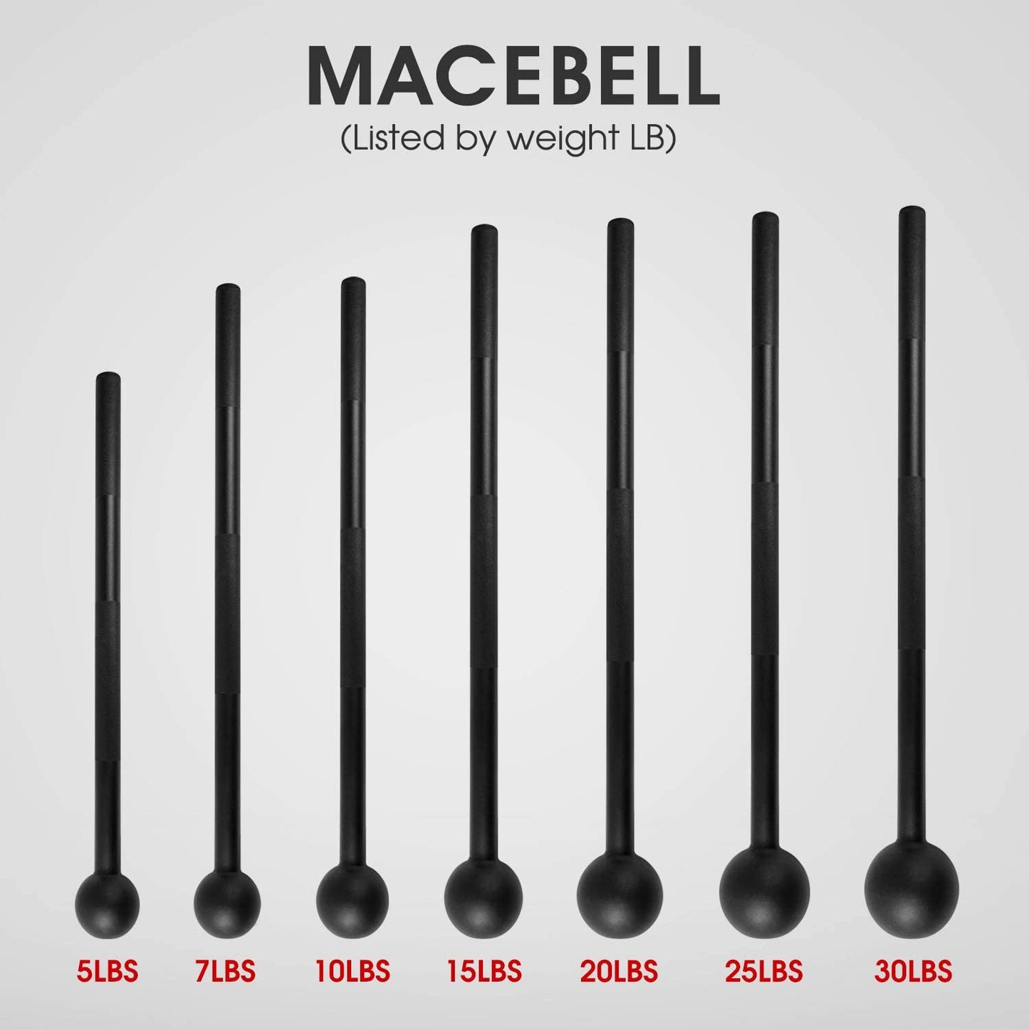 Steel Mace Bell for Comprehensive Strength Training - Enhance Full Body, Muscle, Shoulder, Grip, and Forearm Workouts for Rehabilitation and Stretching, Available in 5 to 30 lbs for Both Men and Women