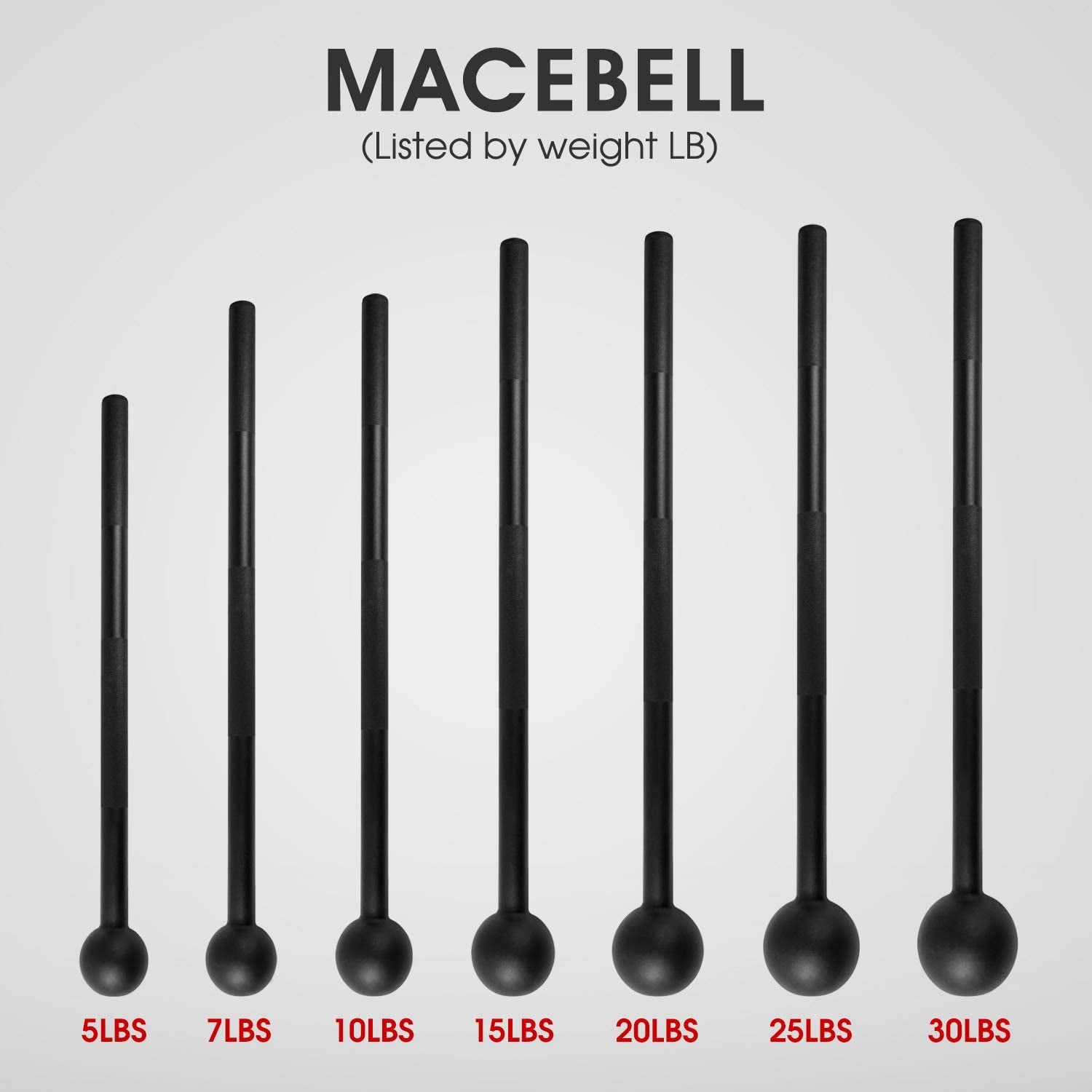 Steel Mace Bell for Comprehensive Strength Training - Enhance Full Body, Muscle, Shoulder, Grip, and Forearm Workouts for Rehabilitation and Stretching, Available in 5 to 30 lbs for Both Men and Women
