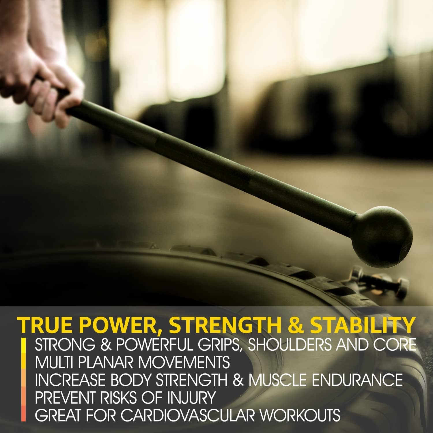Steel Mace Bell for Comprehensive Strength Training - Enhance Full Body, Muscle, Shoulder, Grip, and Forearm Workouts for Rehabilitation and Stretching, Available in 5 to 30 lbs for Both Men and Women